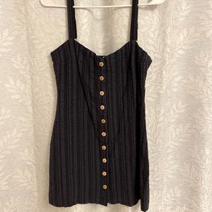 Mahina Blue Striped Button-Up Dress